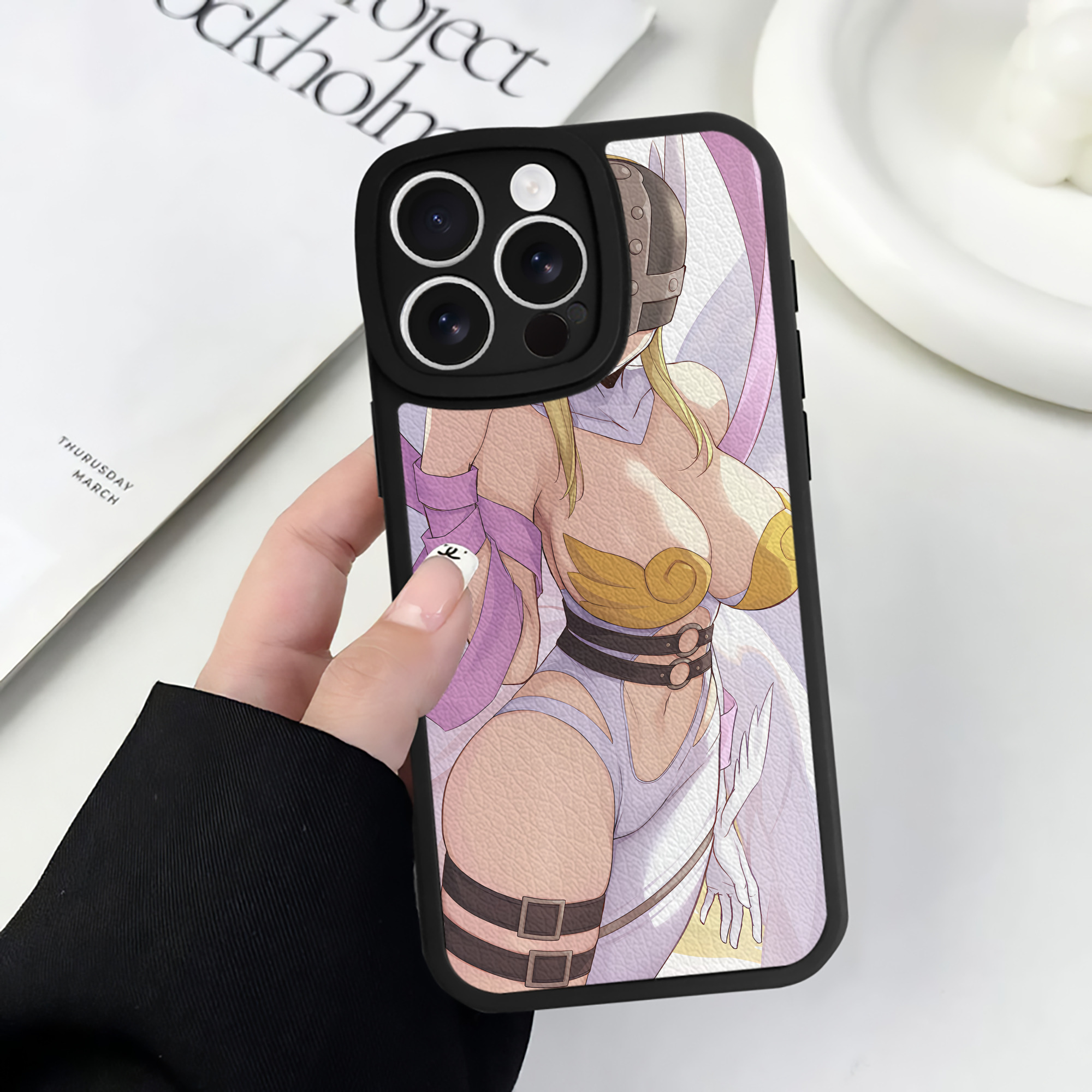 （画像用） Digimon デジタルモンスター/デジモン 【iPhone 16シリーズ対応】シリコンスマホケース（レザー調） 材質：シリコン